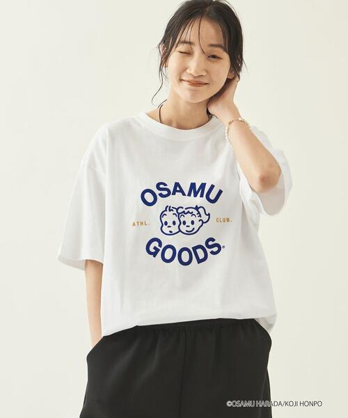 OSAMU GOODS（オサムグッズ）の「【WEB限定】 ＜info. BEAUTY&YOUTH × OSAMU GOODS（R）＞ カレッジTシャツ1（Tシャツ/カットソー・メンズ・ホワイト・S/M/L）」の5枚目の写真