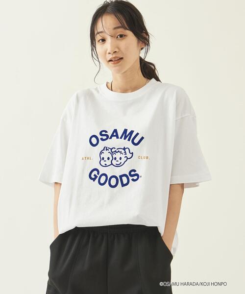 OSAMU GOODS（オサムグッズ）の「【WEB限定】 ＜info. BEAUTY&YOUTH × OSAMU GOODS（R）＞ カレッジTシャツ1（Tシャツ/カットソー・メンズ・ホワイト・S/M/L）」の6枚目の写真