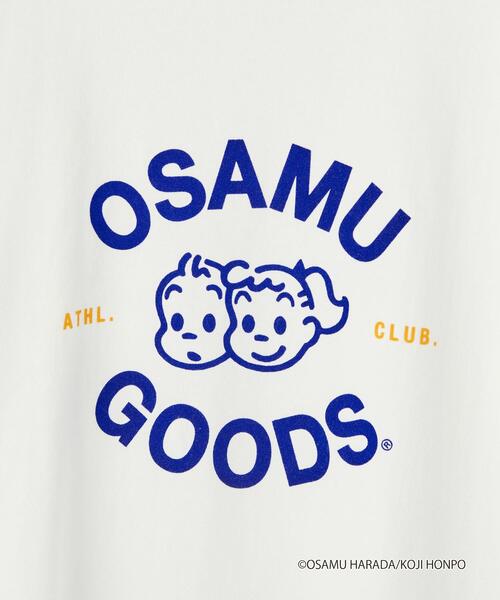 OSAMU GOODS（オサムグッズ）の「【WEB限定】 ＜info. BEAUTY&YOUTH × OSAMU GOODS（R）＞ カレッジTシャツ1（Tシャツ/カットソー・メンズ・ホワイト・S/M/L）」の8枚目の写真
