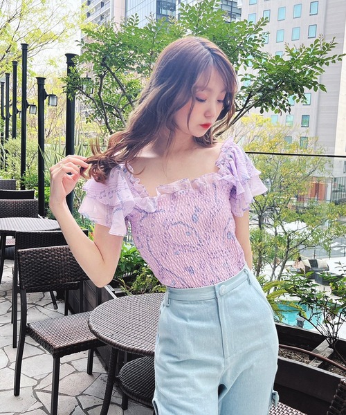 Swankiss（スワンキス）の「SX mermaid print B/L（シャツ/ブラウス 