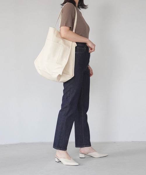 IAMUSE(アイアミューズ)の「キャンバスビッグトートバッグ R0131【IAMUSE】(トートバッグ・レディース・ホワイト/ブラック/カーキ/ブラウン・FREE)」の11枚目の写真