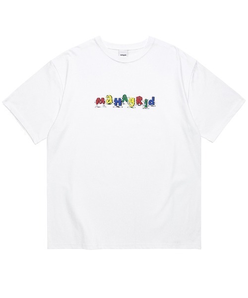 A'GEM/9 × .kom『mahagrid/マハグリッド』ALPHABET FRIENDS TEE