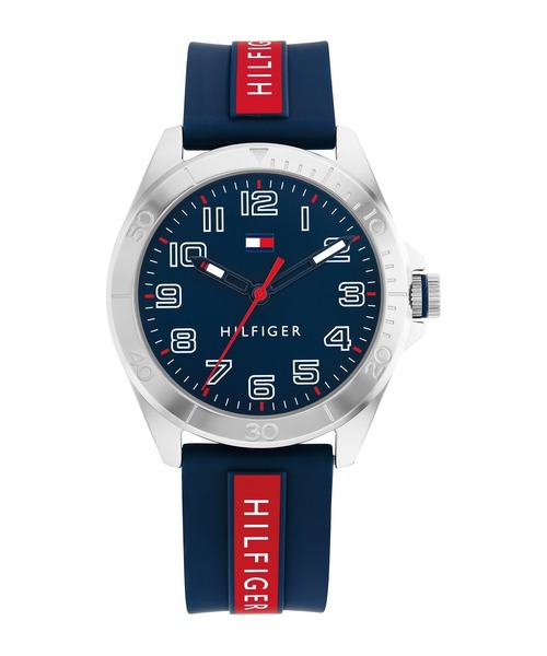 TOMMY HILFIGER(トミーヒルフィガー)の「【TOMMY HILFIGER】トミーヒルフィガー KIDS クォーツ 腕時計(アナログ腕時計・キッズ・ブラック/ネイビー・FREE)」の1枚目の写真