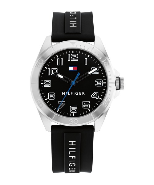 TOMMY HILFIGER(トミーヒルフィガー)の「【TOMMY HILFIGER】トミーヒルフィガー KIDS クォーツ 腕時計(アナログ腕時計・キッズ・ブラック/ネイビー・FREE)」の2枚目の写真