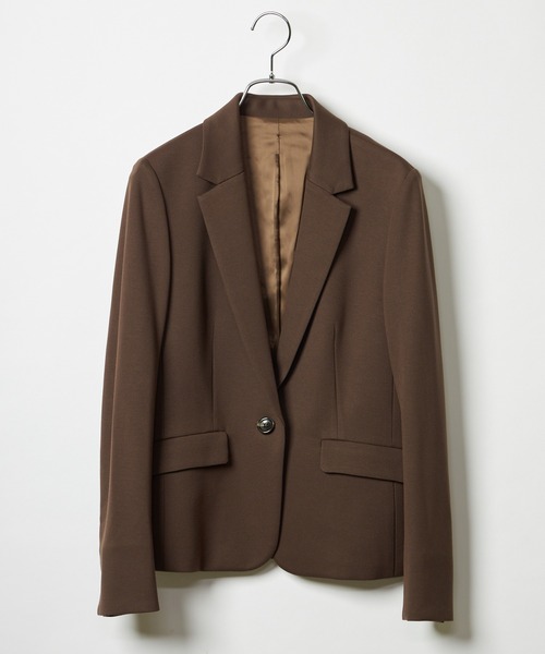 INED CLARO（イネドクラロ）の「ソフトサーモテーラードジャケット【セットアップ対応】（スーツジャケット・レディース・ブラウン/カーキ・7号/9号/11号）」の17枚目の写真
