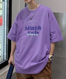 フロントバイカラーロゴTシャツ