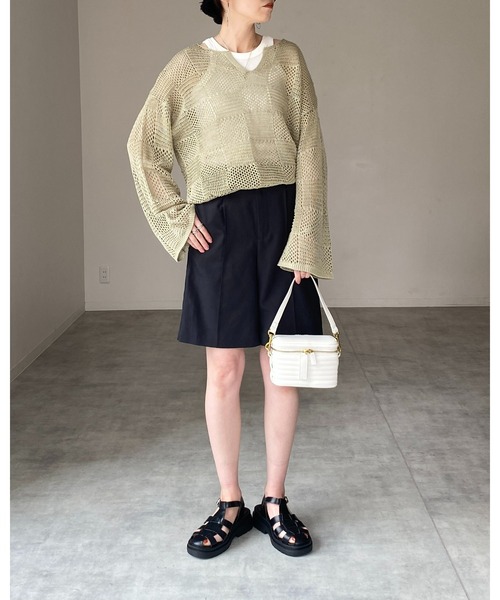 She's Closet（シーズクローゼット）の「キルティング2wayバニティバッグ/ショルダーバッグ（ハンドバッグ・レディース・ホワイト/ブラック/ベージュ/イエロー/ブルー・FREE）」の14枚目の写真