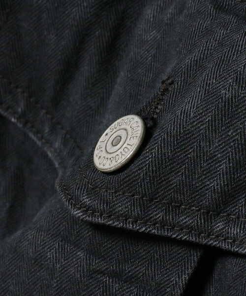 SUGAR CANE（シュガーケーン）の「SUGAR CANE / ヘリンボーン ハンティングベスト（ベスト・メンズ・オリーブ・MEDIUM）」の4枚目の写真