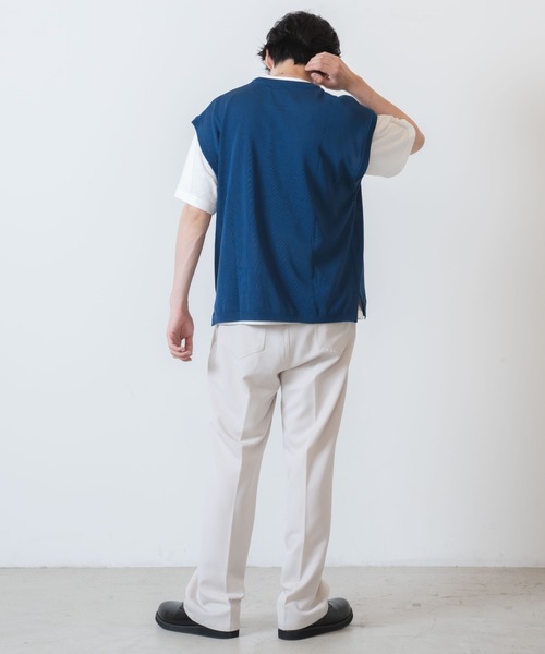 WEGO(ウィゴー)の「WEGO/リネンライクアンサンブルニットベスト(アンサンブル・メンズ・ブルー/ダークグリーン/ベージュ/ブラック・MEDIUM/LARGE)」の22枚目の写真