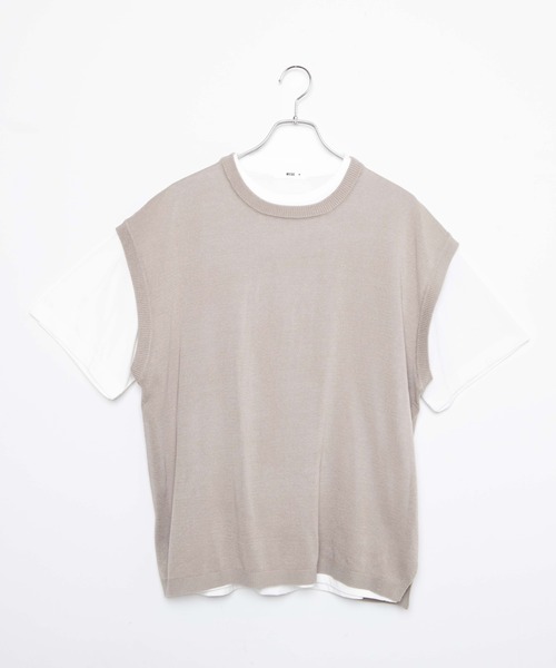 WEGO(ウィゴー)の「WEGO/リネンライクアンサンブルニットベスト(アンサンブル・メンズ・ブルー/ダークグリーン/ベージュ/ブラック・MEDIUM/LARGE)」の14枚目の写真