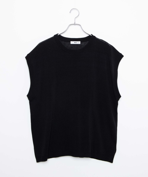 WEGO(ウィゴー)の「WEGO/リネンライクアンサンブルニットベスト(アンサンブル・メンズ・ブルー/ダークグリーン/ベージュ/ブラック・MEDIUM/LARGE)」の9枚目の写真