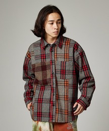 SILAS | MIXED PLAID SHIRT　サイラスミクスドプレイドシャツ(シャツ/ブラウス)