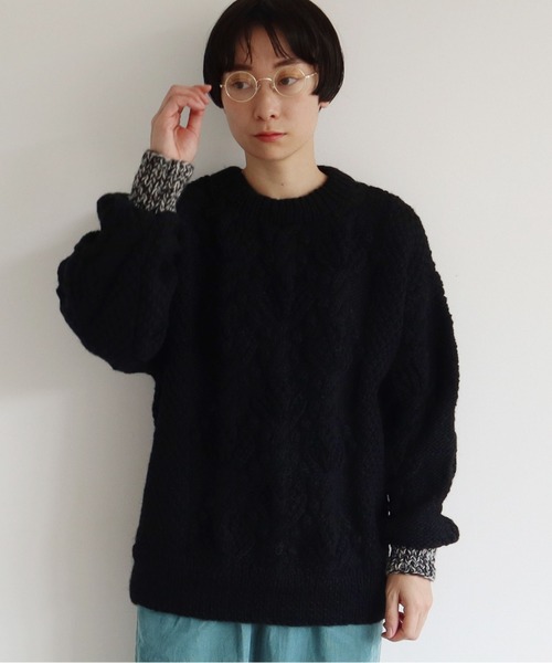 yuni（ユニ ）の「ネパールハンドニット オーバーサイズプル