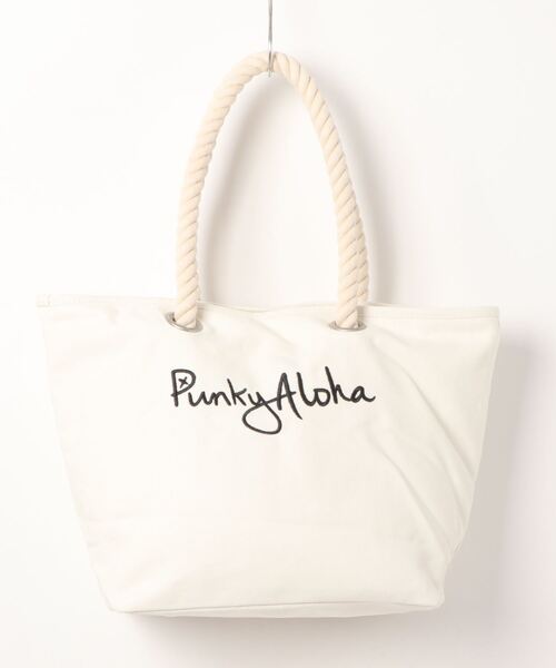 Import & Select(インポートアンドセレクト)の「【PUNKY ALOHA】16oz帆布 ロープ トートバッグ(トートバッグ・レディース・ホワイト系1/ホワイト系2・FREE)」の3枚目の写真