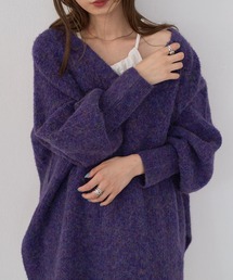 Kastane | 【2022AWアイテム】メランジVあきニットプルオーバー(ニット/セーター)