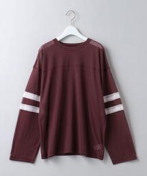 6(ROKU)COTTON NYLON FOOT BALL Tシャツ 6（ロク）の「＜6(ROKU)＞COTTON NYLON FOOT BALL T-SHIRT/T