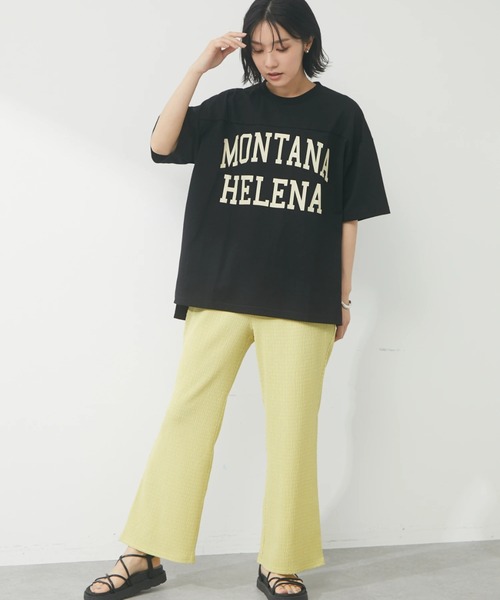 Green　Parks（グリーンパークス）の「ふくれジャガードカットパンツ（その他パンツ・レディース・アイボリー/チャコールグレー/イエロー/ブルー・FREE）」の11枚目の写真