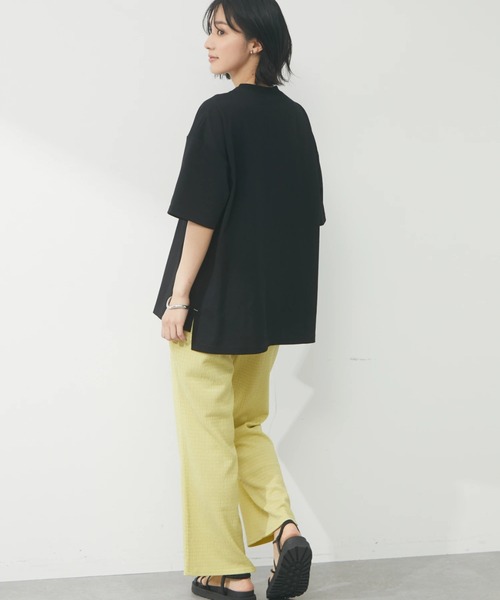 Green　Parks（グリーンパークス）の「ふくれジャガードカットパンツ（その他パンツ・レディース・アイボリー/チャコールグレー/イエロー/ブルー・FREE）」の14枚目の写真