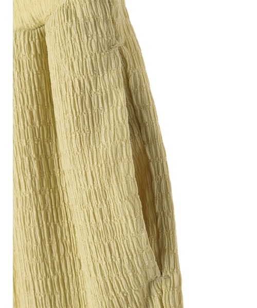 Green　Parks（グリーンパークス）の「ふくれジャガードカットパンツ（その他パンツ・レディース・アイボリー/チャコールグレー/イエロー/ブルー・FREE）」の18枚目の写真