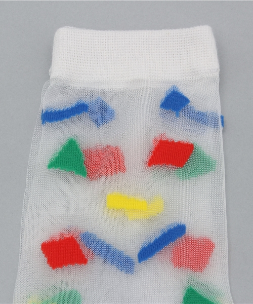 WEGO（ウィゴー）の「WEGO/総柄シースルーソックス（ソックス/靴下・レディース・その他1/その他2/その他3・FREE）」の4枚目の写真