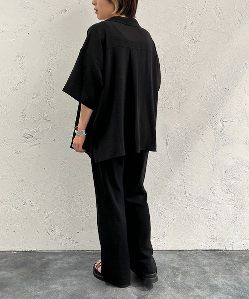 apres jour mignon（アプレジュールミニョン）の「開襟シャツ【ZOZOTOWN限定アイテム】 【SETUP着用可能】（シャツ/ブラウス・レディース・チャコールグレー/ブラック/ブルー・X-LARGE/フリー）」の17枚目の写真