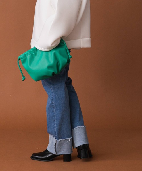 bohmal(ボマール)の「マルチウェイ巾着ショルダーバッグ(ショルダーバッグ・レディース・グリーン/ピンク/ブラック・FREE)」の20枚目の写真