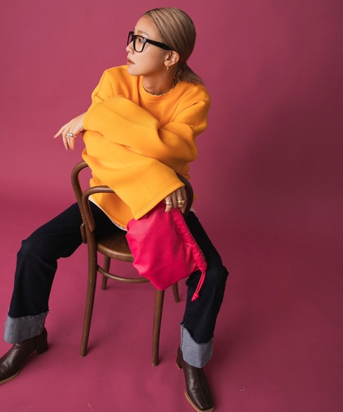bohmal(ボマール)の「マルチウェイ巾着ショルダーバッグ(ショルダーバッグ・レディース・グリーン/ピンク/ブラック・FREE)」の16枚目の写真