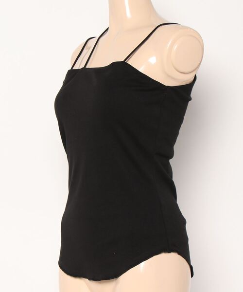 cepo(セポ)の「アシメトリー カップツキインナーキャミソール(キャミソール・レディース・ブラック/オフホワイト・M)」の3枚目の写真