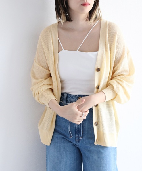 cepo(セポ)の「アシメトリー カップツキインナーキャミソール(キャミソール・レディース・ブラック/オフホワイト・M)」の12枚目の写真