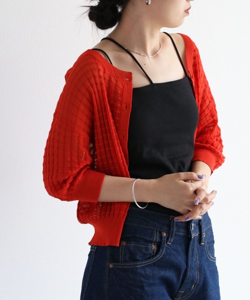 cepo(セポ)の「アシメトリー カップツキインナーキャミソール(キャミソール・レディース・ブラック/オフホワイト・M)」の5枚目の写真