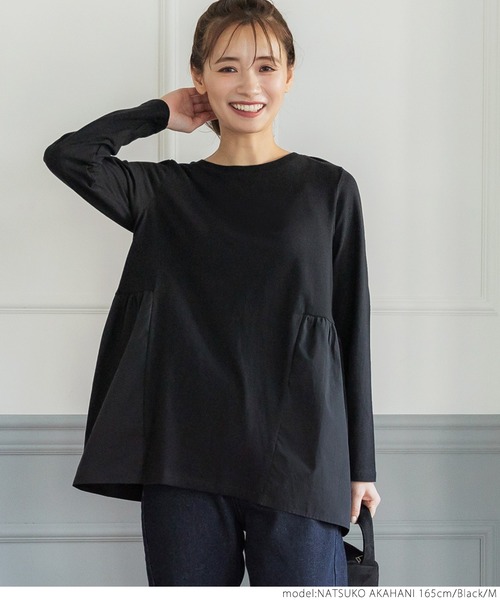 セール】バックギャザートップス（Tシャツ/カットソー）｜coca