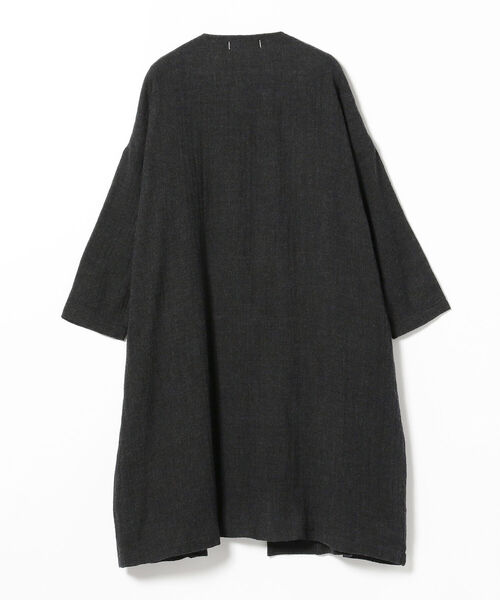 SETTO(セット)の「SETTO / GAUZE GOWN ガウンコート(ノーカラーコート・レディース・グレー・ONE SIZE)」の6枚目の写真