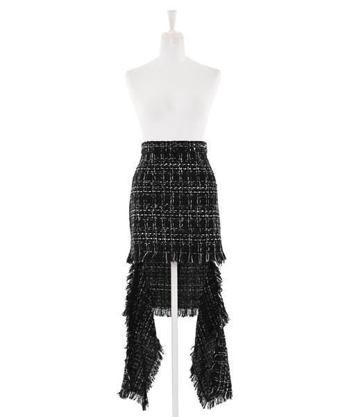 Narcissus(ナルシス)の「【Narcissus】ツイードタイトスカート(スカート・レディース・ホワイト/ブラック・FREE)」の10枚目の写真