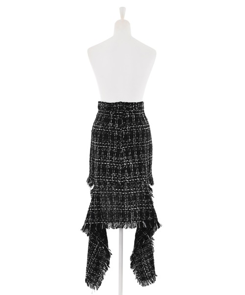 Narcissus(ナルシス)の「【Narcissus】ツイードタイトスカート(スカート・レディース・ホワイト/ブラック・FREE)」の12枚目の写真