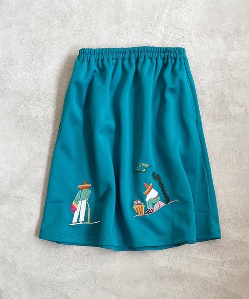 BIG FIELD(ビッグフィールド)の「メキシカン刺繍スカート(kids/S~LL)(スカート・キッズ・レッド/ブルー・LL/S/M/L)」の2枚目の写真