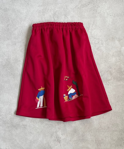 BIG FIELD(ビッグフィールド)の「メキシカン刺繍スカート(kids/S~LL)(スカート・キッズ・レッド/ブルー・LL/S/M/L)」の9枚目の写真