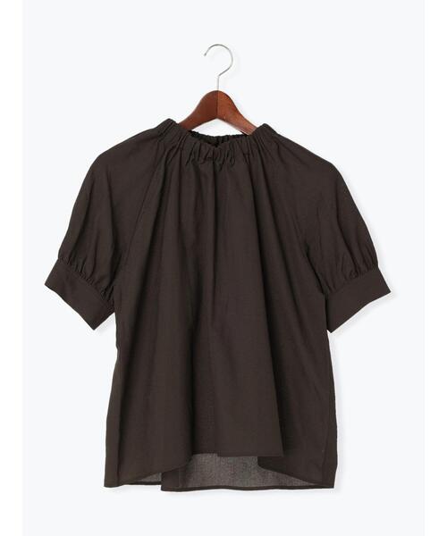 Te chichi（テチチ）の「花柄ギャザースタンドカラーブラウス（シャツ/ブラウス・レディース・ネイビー/ブラウン/オレンジ・ﾌﾘ-）」の20枚目の写真