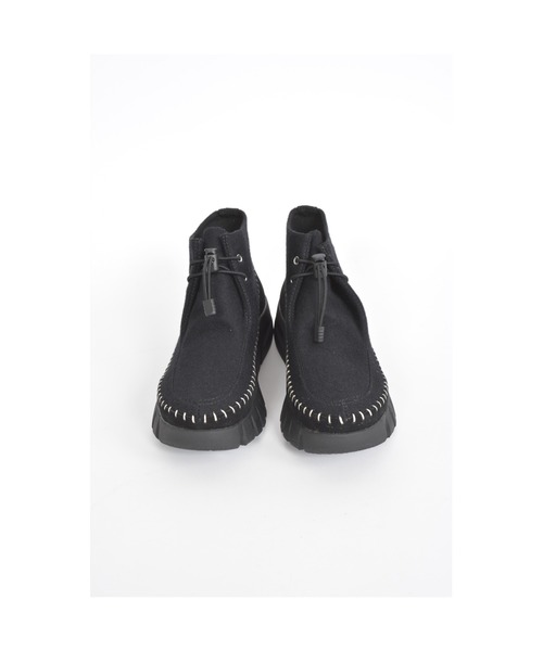 gomme（ゴム）の「ドローコードブーティー（ブーツ・レディース・ブラック/ベージュ・LARGE/MEDIUM/SMALL）」の10枚目の写真