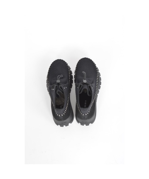 gomme（ゴム）の「ドローコードブーティー（ブーツ・レディース・ブラック/ベージュ・LARGE/MEDIUM/SMALL）」の12枚目の写真