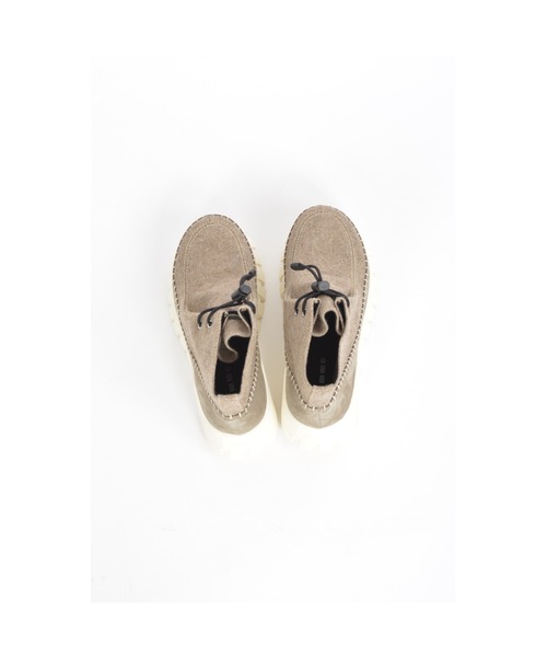 gomme（ゴム）の「ドローコードブーティー（ブーツ・レディース・ブラック/ベージュ・LARGE/MEDIUM/SMALL）」の9枚目の写真