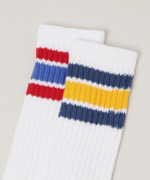 RAGEBLUE(レイジブルー)の「3Pセット/ラインロングソックス(ソックス/靴下・メンズ・ホワイト/その他5・FREE)」の6枚目の写真