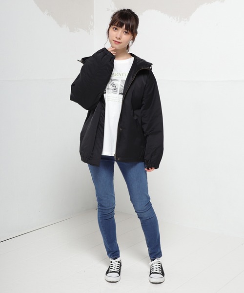 Honeys(ハニーズ)の「マウンテンパーカー(ナイロンジャケット・レディース・ピンク系その他/ネイビー/カーキ/ブラック・S/L/M/LL)」の5枚目の写真