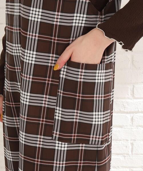 Cutie Blonde（キューティーブロンド）の「◆【セットアップ可能】コーデの主役！Vネックジャンスカ（スカート・レディース・ベージュ系1/ダークオレンジ/ブラウン系2/ブラック・02/03）」の9枚目の写真