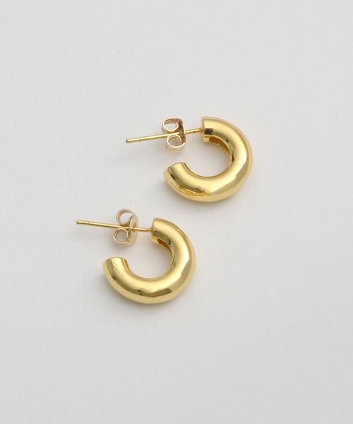 Geel(ギール)の「Geel/コンパクト フープピアス(ピアス(両耳用)・レディース・シルバー/ゴールド・FREE)」の14枚目の写真