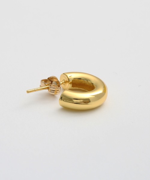 Geel(ギール)の「Geel/コンパクト フープピアス(ピアス(両耳用)・レディース・シルバー/ゴールド・FREE)」の15枚目の写真