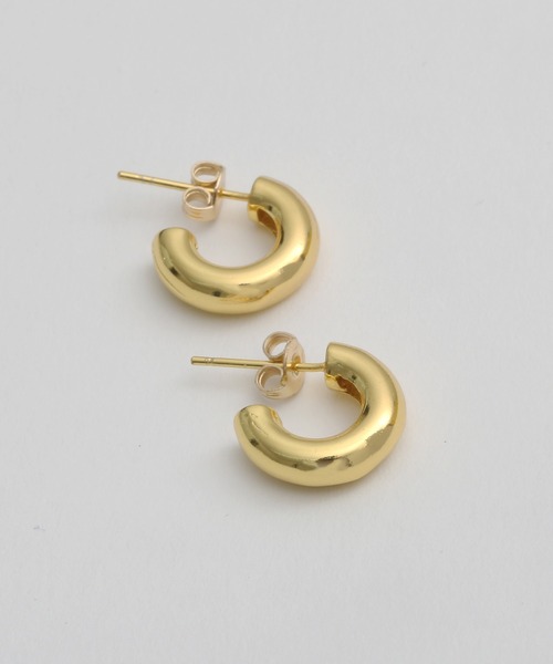 Geel(ギール)の「Geel/コンパクト フープピアス(ピアス(両耳用)・レディース・シルバー/ゴールド・FREE)」の17枚目の写真