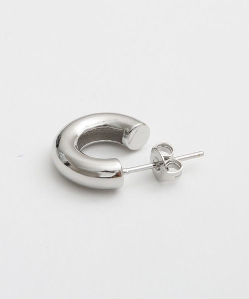 Geel(ギール)の「Geel/コンパクト フープピアス(ピアス(両耳用)・レディース・シルバー/ゴールド・FREE)」の10枚目の写真