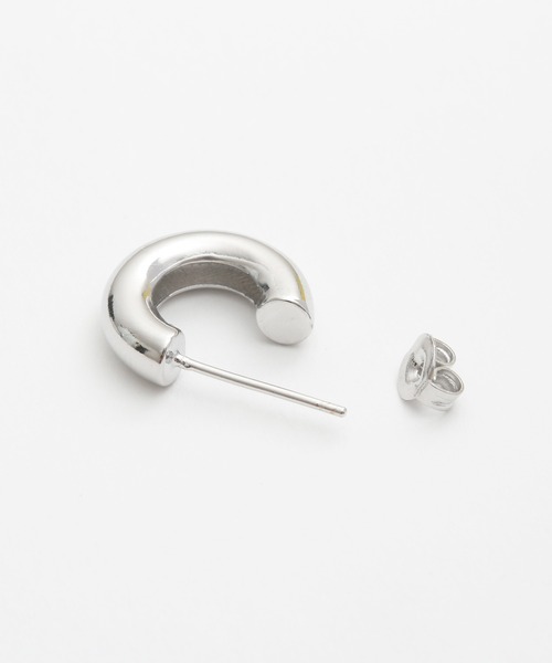 Geel(ギール)の「Geel/コンパクト フープピアス(ピアス(両耳用)・レディース・シルバー/ゴールド・FREE)」の12枚目の写真