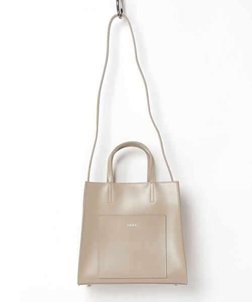 未使用 YAHKI ヤーキ レザーショルダーバッグ エクリュ ベージュYH131 YAHKI（ヤーキ） ショルダーバッグ バッグ FAKE LEATHER