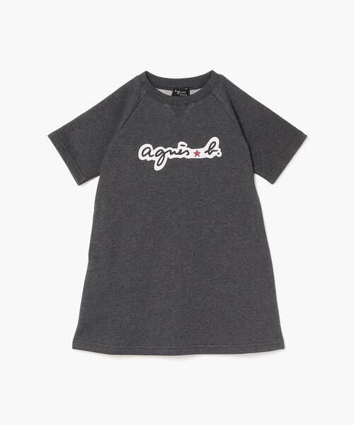 agnes b.（アニエスベー）の「SCQ7 E ROBE キッズ ワンピース（ワンピース・キッズ・グレー・4YEAR/12YEAR/8YEAR/10YEAR/6YEAR）」の2枚目の写真